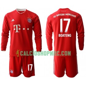 Bayern Monaco Jerome Boateng 17 Bambino Maglia Prima 2020/2021 Manica Lunga (+ Pantaloncini)
